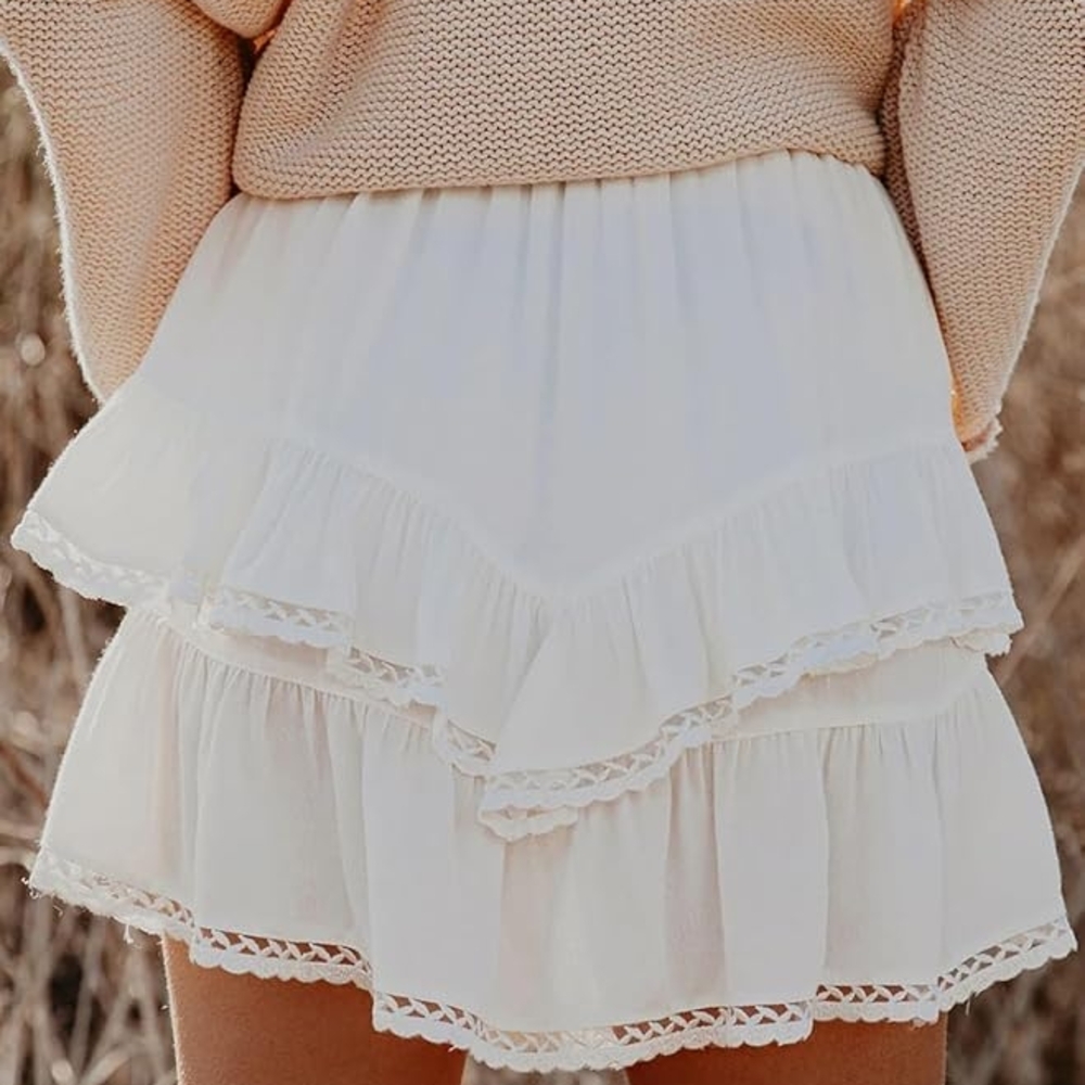 White Mini Skirt - Picture 2 of 5
